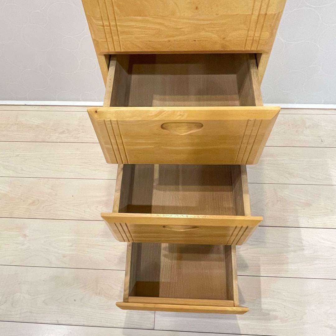 Simple Life 天然木 スリムドレッサーチェスト カントリー 収納家具