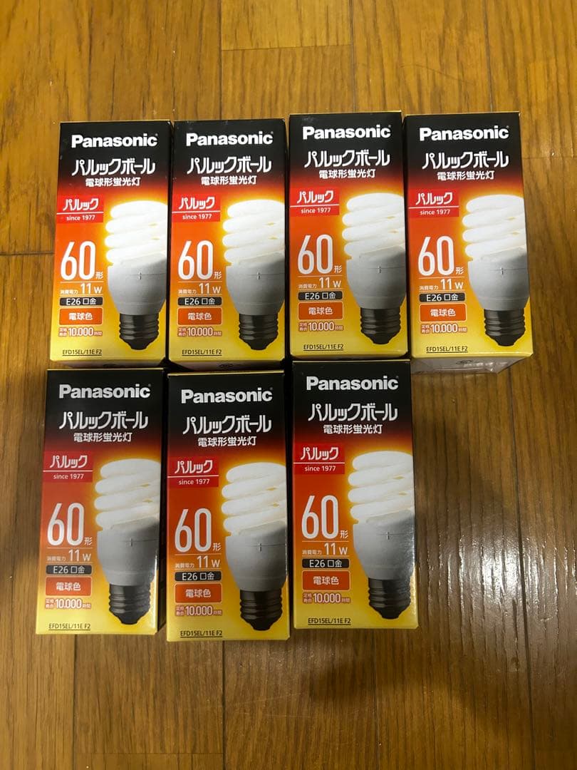 【7個セット】パナソニック電球形蛍光灯 EFD15EL 11E E26口金