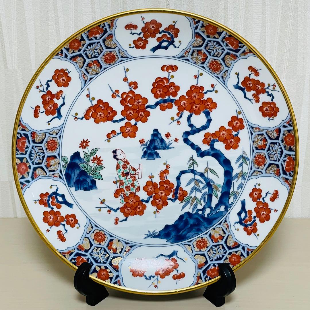 香蘭社 有田焼 フランクリンポーセリン 限定版絵皿 花の宴の内 6枚セット