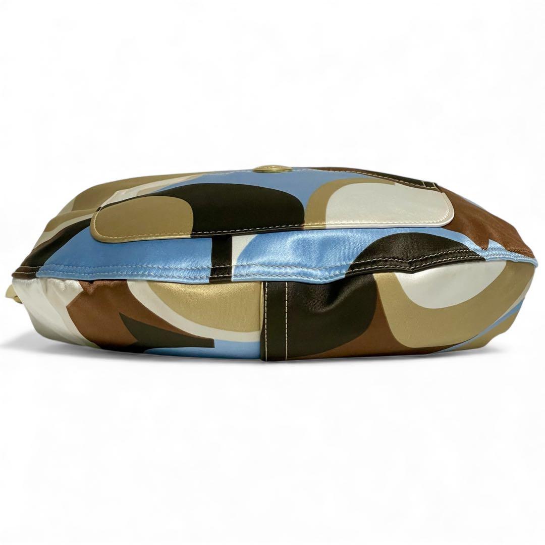 バッグ Coach Satin Canvas Hobo Shoulder 10105