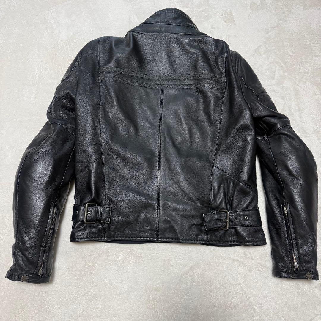 美品　SPIDI レザージャケット ライダース ブラック 黒 M