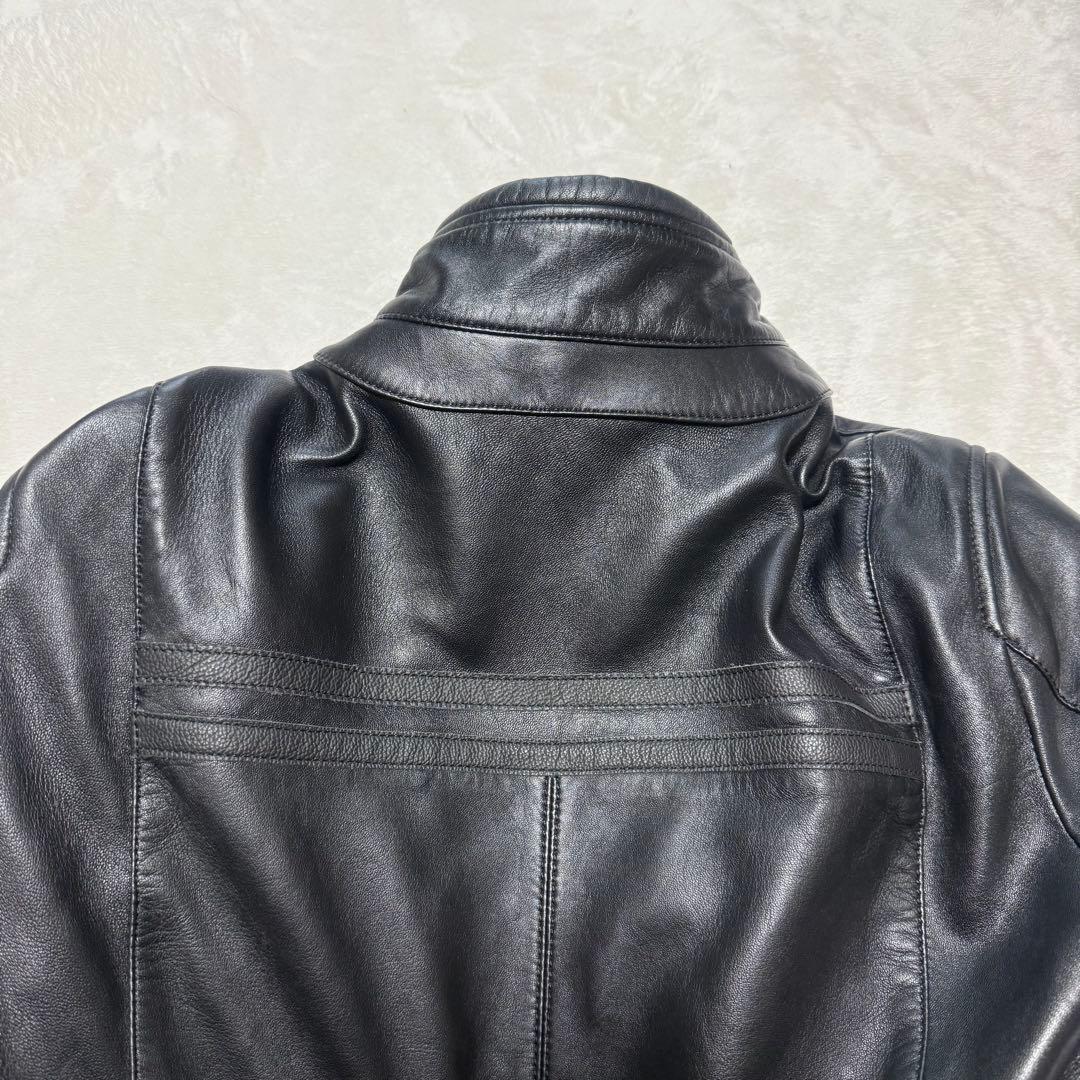 美品　SPIDI レザージャケット ライダース ブラック 黒 M