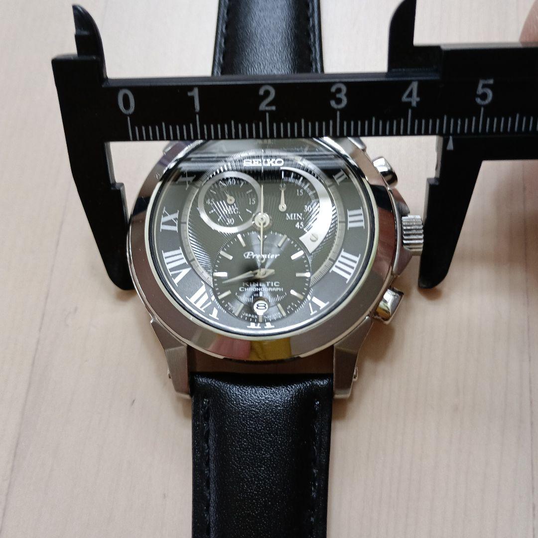 SEIKO Premier クロノグラフ 腕時計　二次電池交換済み