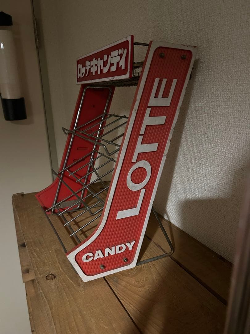 超希少　LOTTE ディスプレイラック 赤 3段式　非売品　 ※期間限定値下中