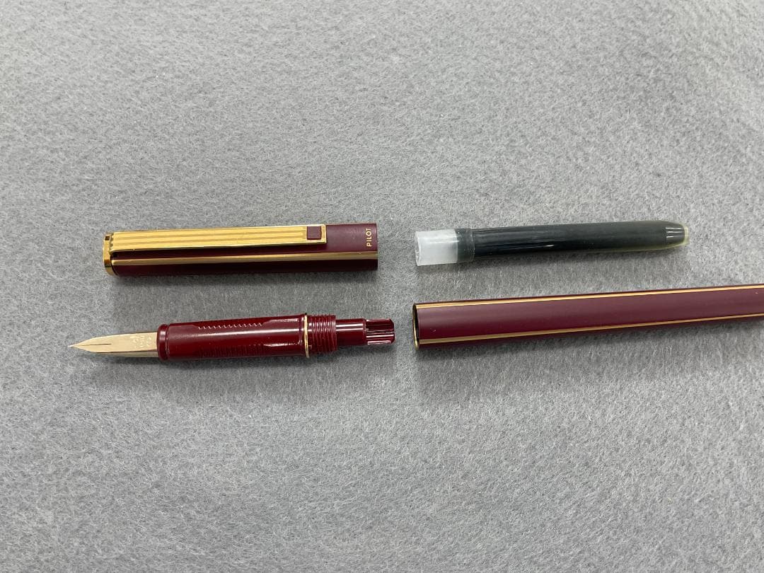 PILOT 万年筆 14K 初期型　クアトロ　ボルドー　89年12月製造