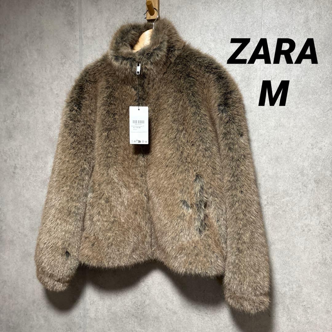 ZARA ザラ ショートフェイクファーコート M