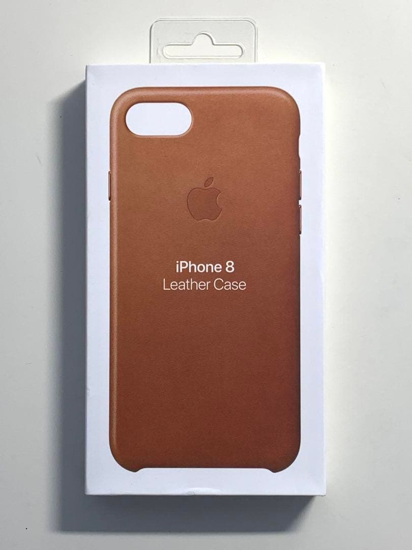 【激レア新品】純正 iPhone 7/8/SE レザーケース・サドルブラウン