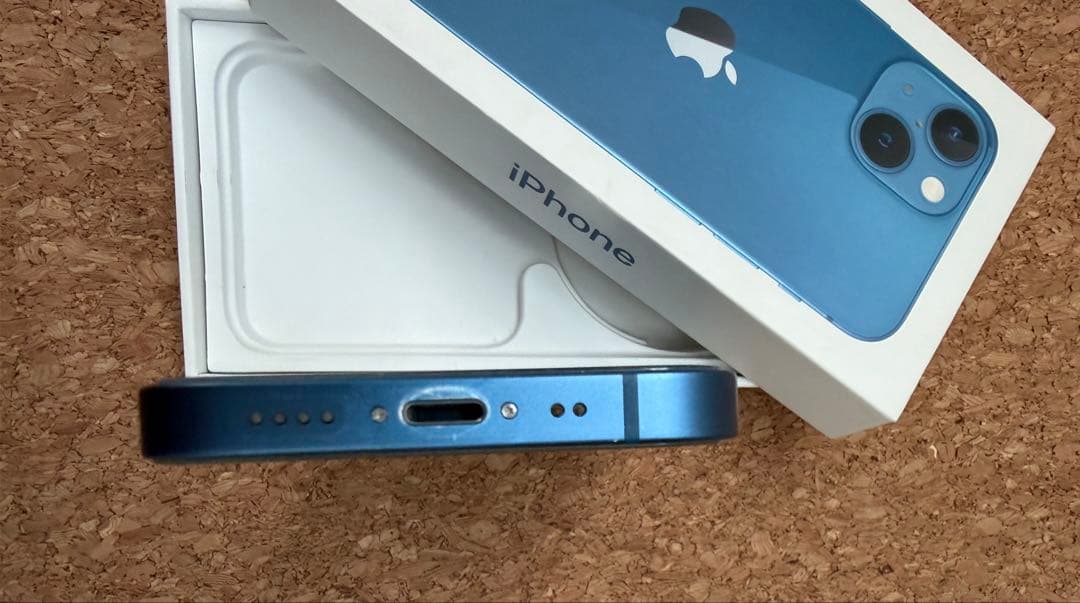 ポ*)様 iPhone13 mini 128GB バッテリー100% ブルー S