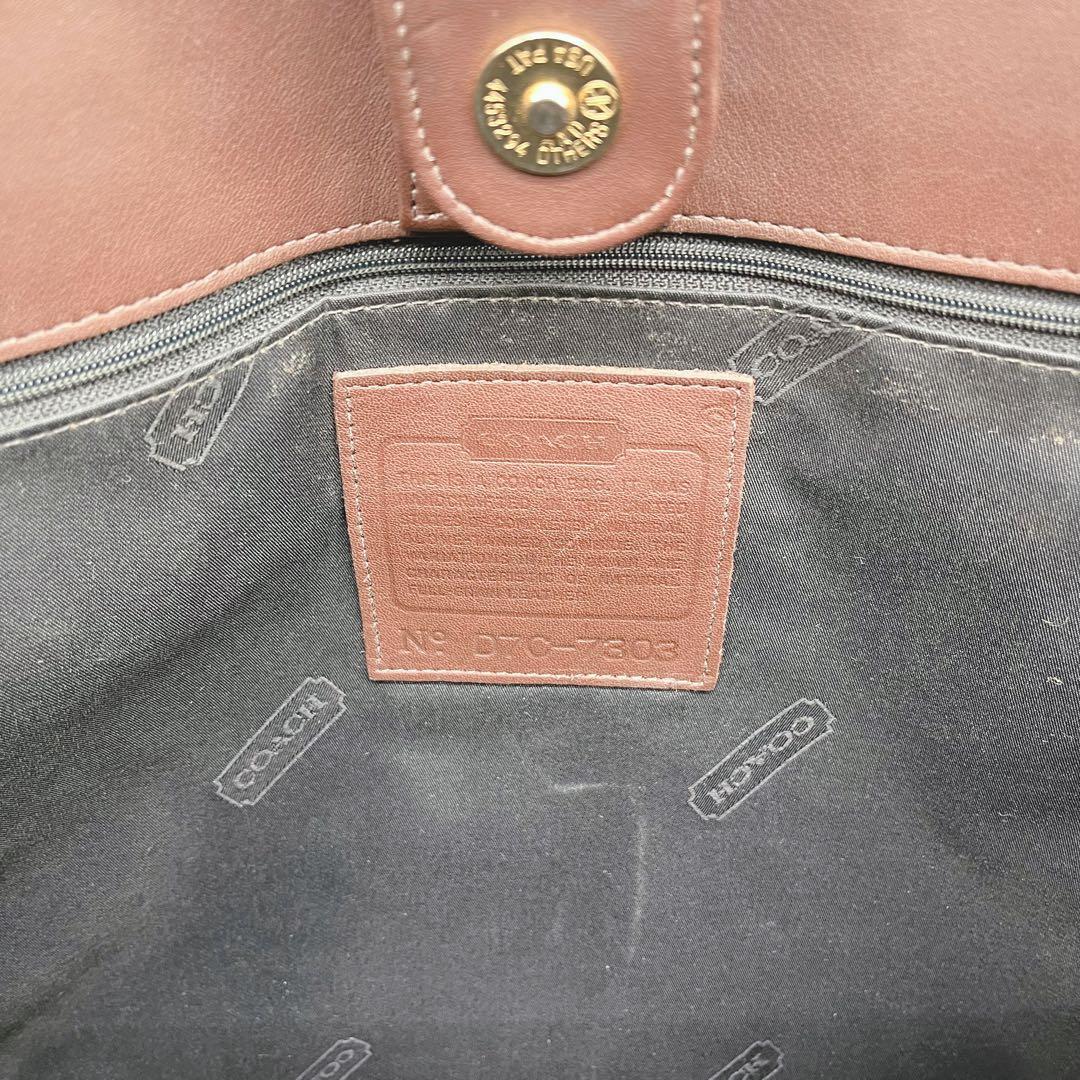 COACH オールドコーチ ショルダーバッグ ブラウン USA製 ヴィンテージ