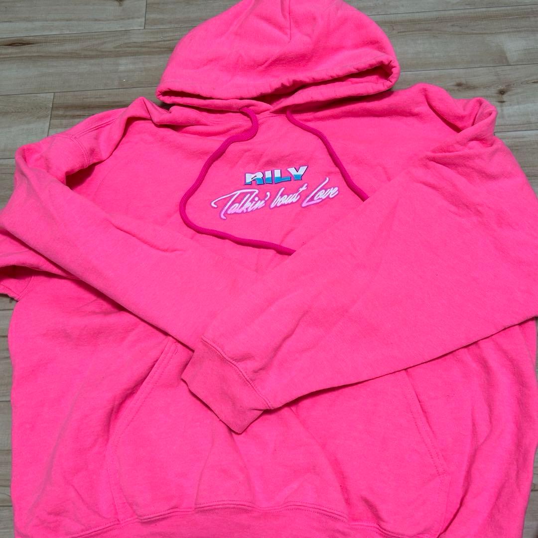 今市隆二 RILY ピンクパーカー XL size