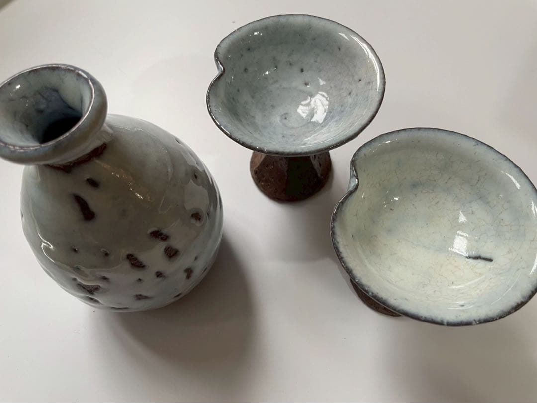 萩焼 片口酒器 ぐい呑み2点 酒器セット 七化け 日本酒