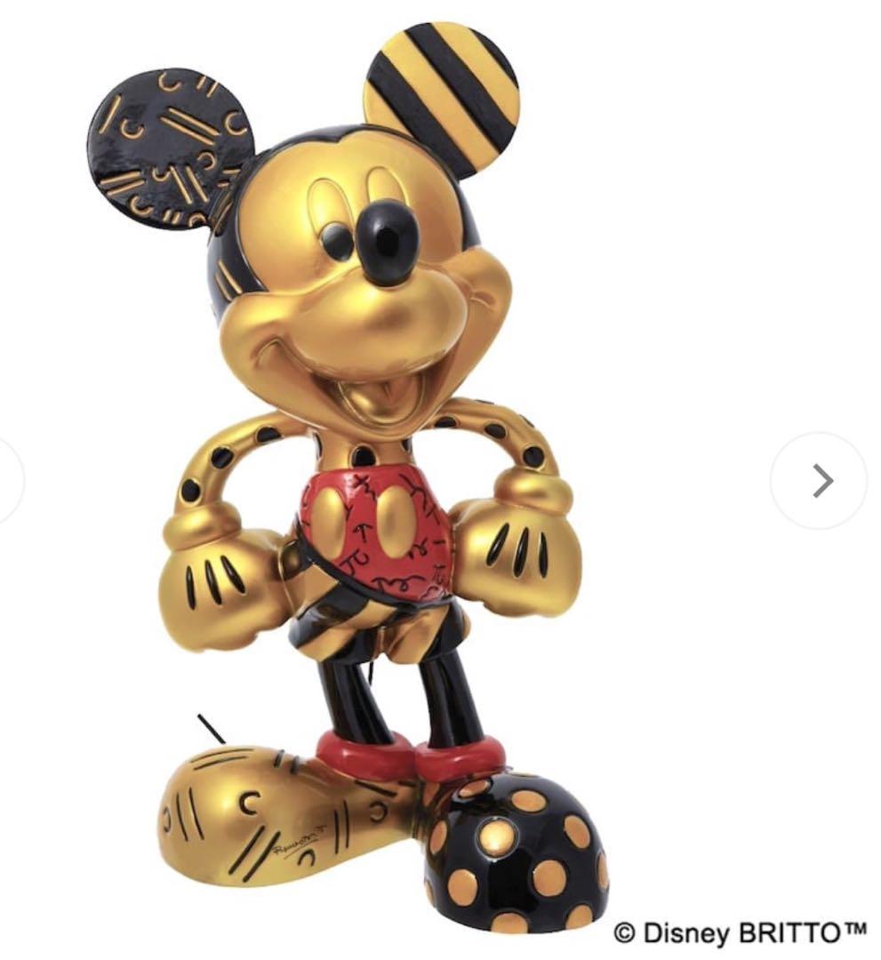 【世界2千個限定】DISNEY×BRITTO ミッキースタチュー 2個セット
