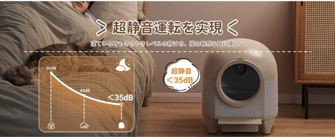猫 自動トイレ⭕️オシッコが漏れない⭕️スマホ遠隔管理 センサー付き