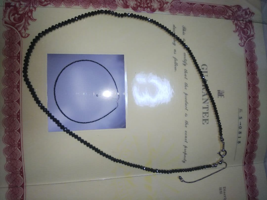 Ｋ18WG ブラックダイヤモンドネックレス 25.02ct