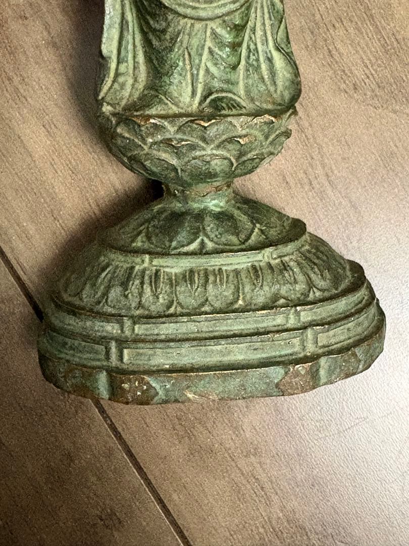 真如苑　十一面觀世音菩薩（伊藤真乘作）古董品，稀少物，古铜製