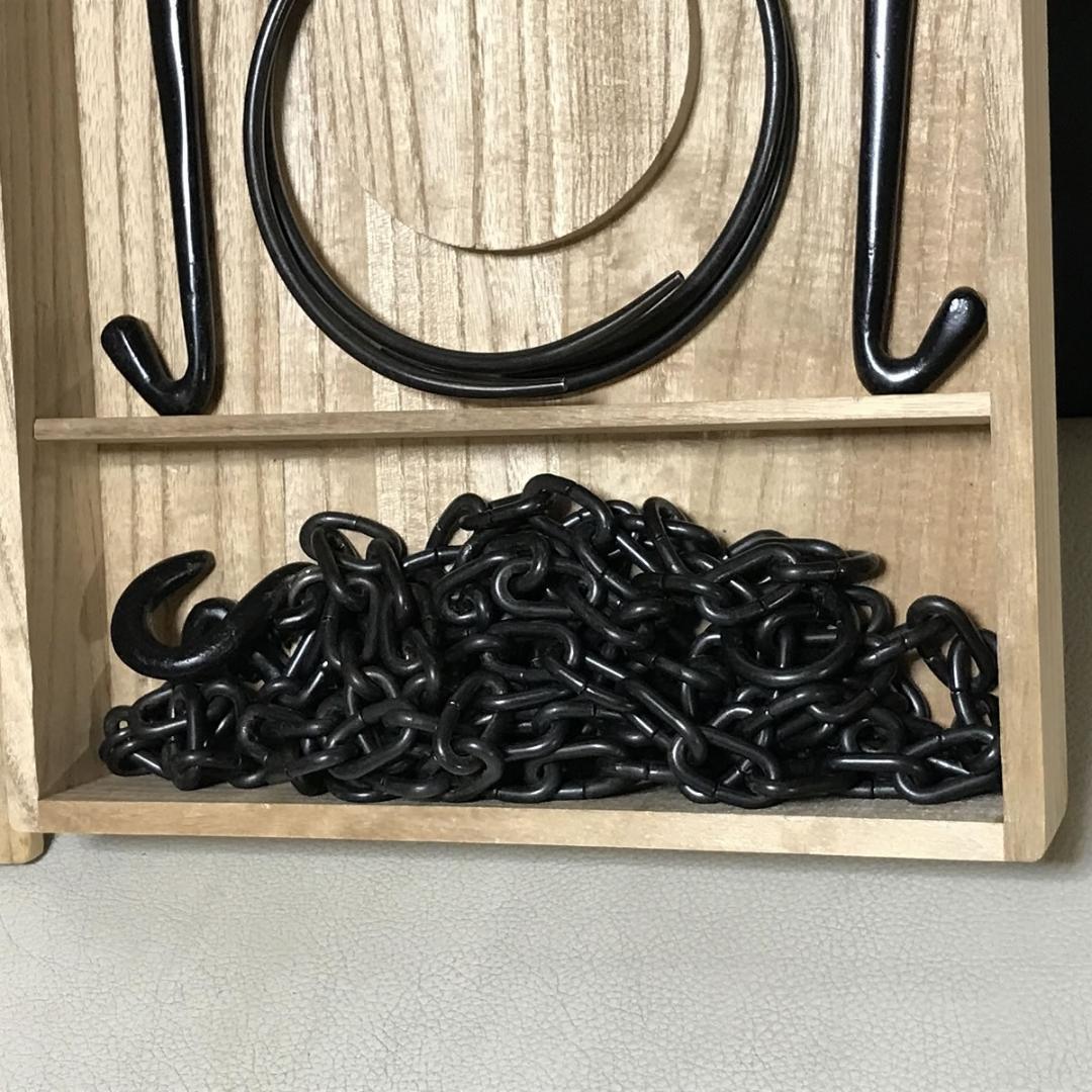 木村清五郎 釜道具 共箱 釣釜セット 弦 鎖 釜鐶 茶道具 【k3441】