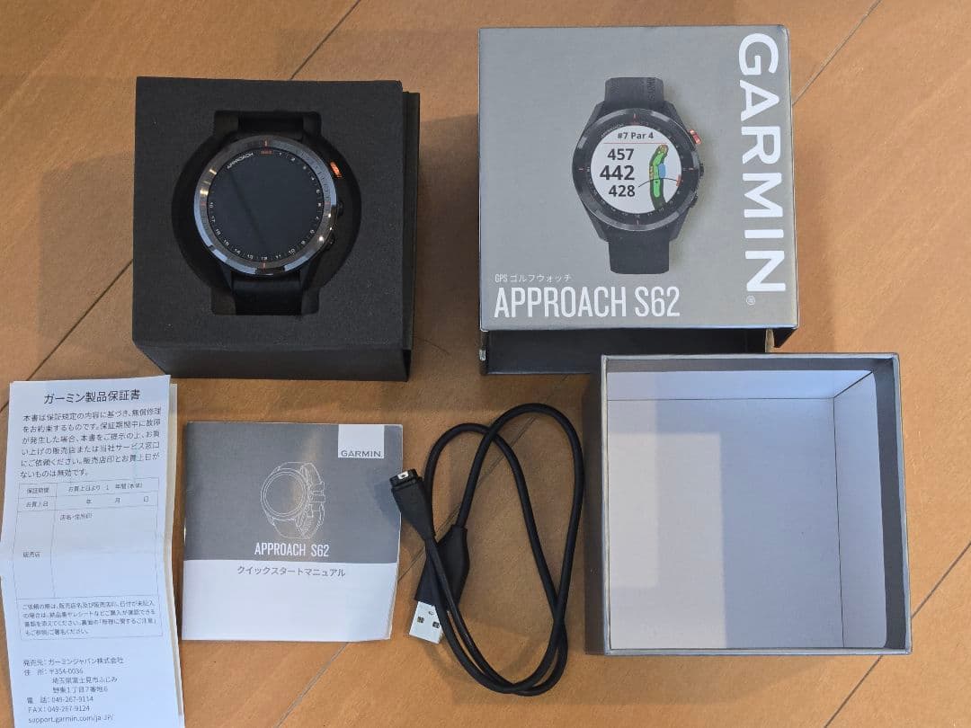 ジャンク品 Garmin Approach S62 GPS ゴルフナビ