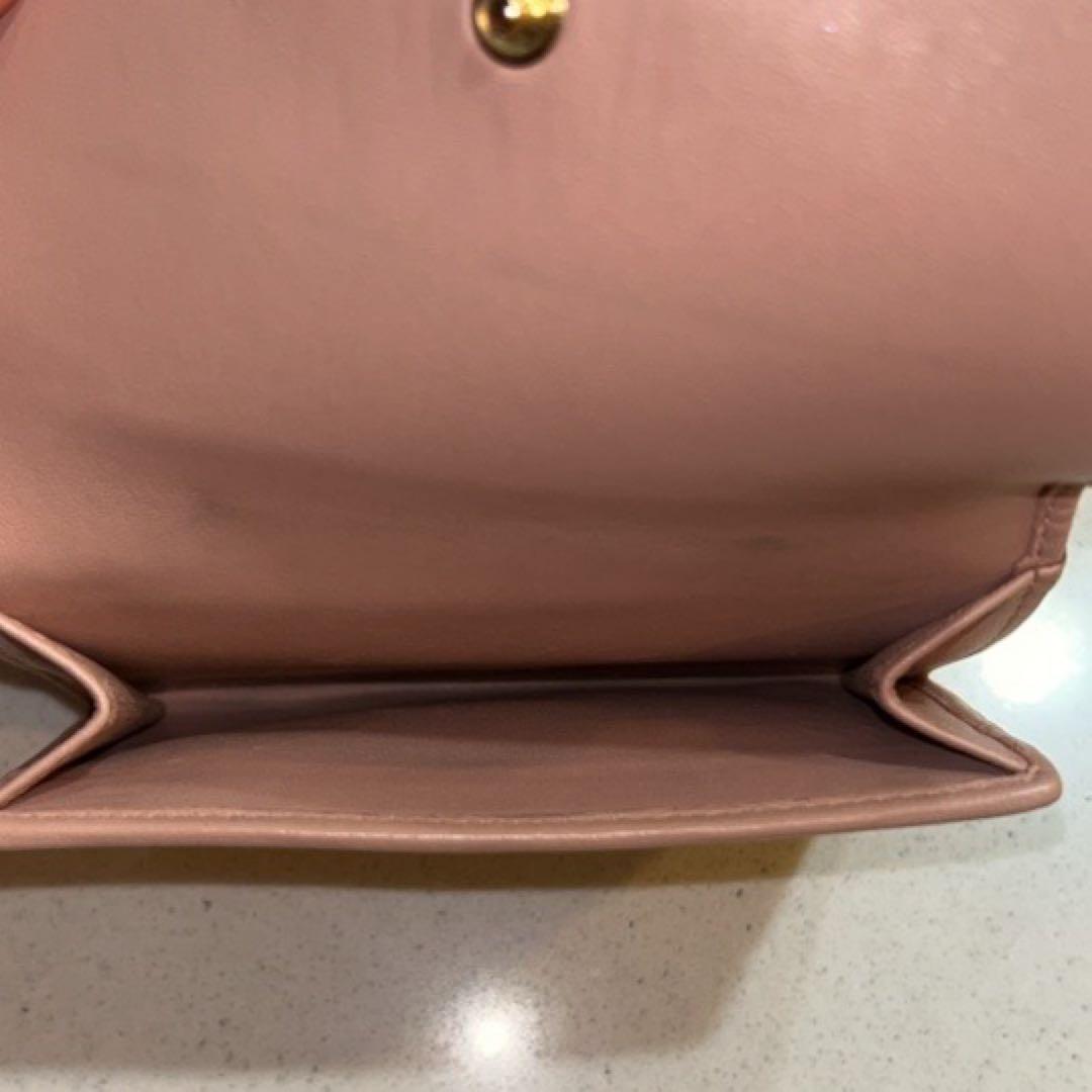 【極美品】miu miu ミュウミュウ マテラッセ 二つ折り財布 ミニ財布