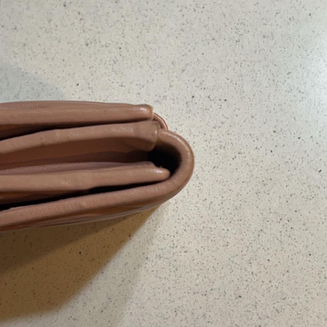 【極美品】miu miu ミュウミュウ マテラッセ 二つ折り財布 ミニ財布