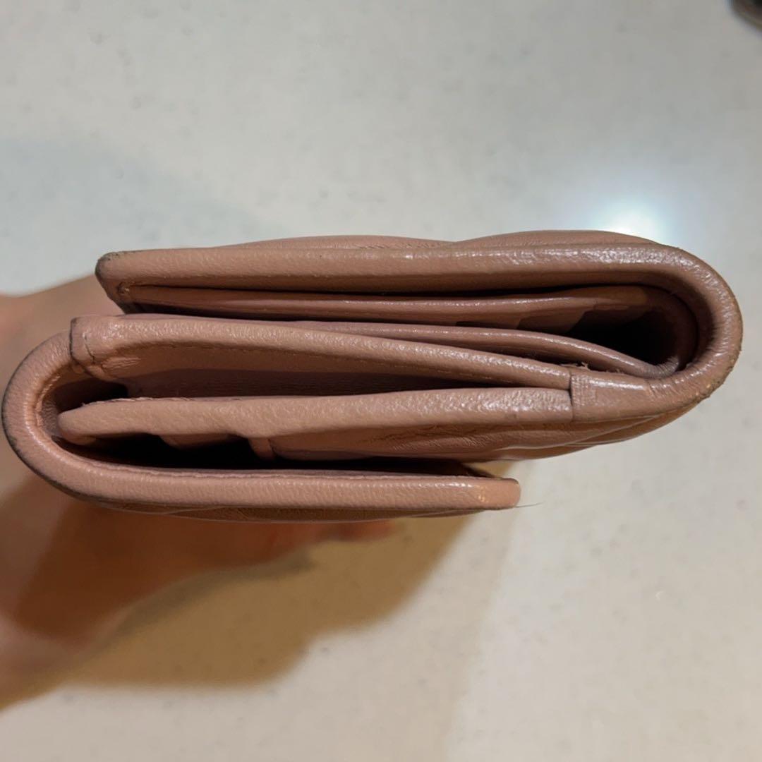 【極美品】miu miu ミュウミュウ マテラッセ 二つ折り財布 ミニ財布