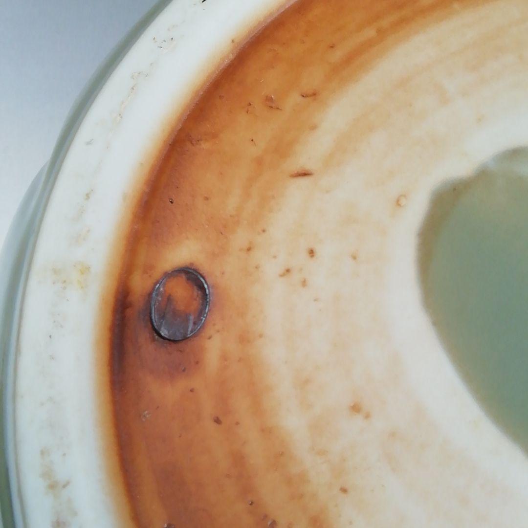 Ｗ７５　水指　『青磁　捻梅　水指』『梅峰 造』　共箱　茶道具