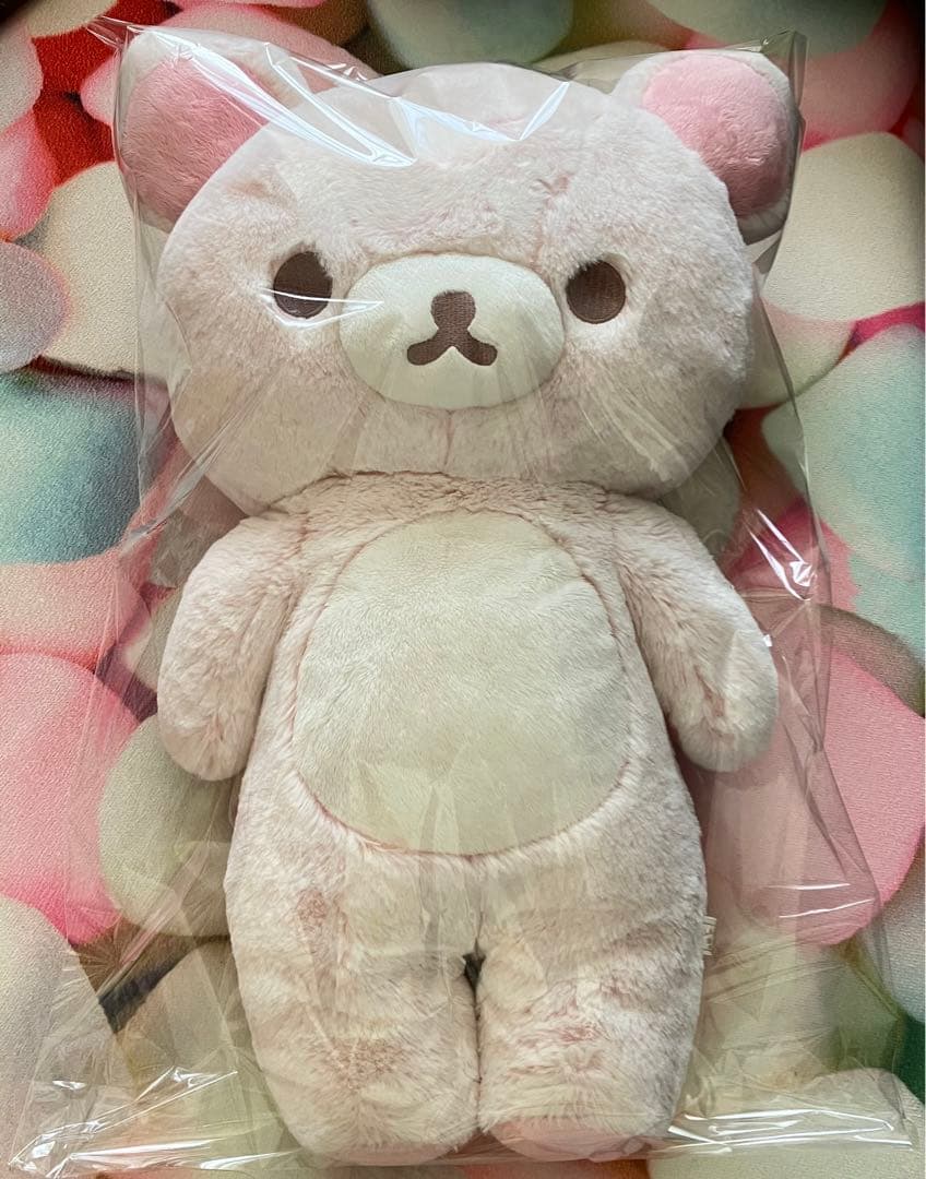 リラックマ　シャーベットぬいぐるみL ピンク