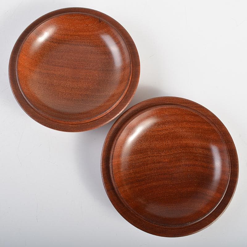 囲碁　鱗屋精製　本蛤碁石　那智黒碁石　本花梨碁笥　一套　共箱　M　R7800B