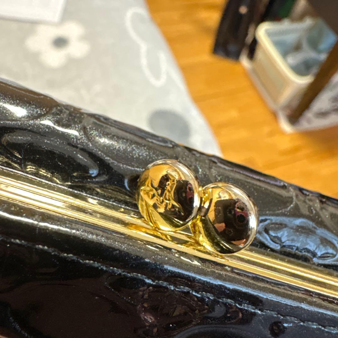 ヴィヴィアンウエストウッド OVALORB 口金二つ折り財布 ブラック