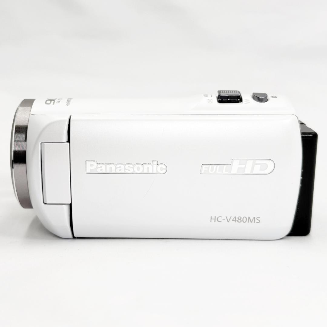 パナソニック HC-V480MS-W ホワイト デジタルHDビデオカメラ