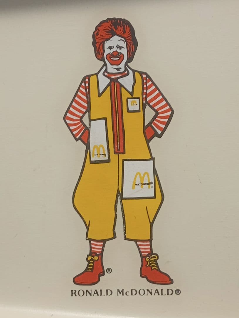 レア全６種 1970s USAビンテージ マクドナルド キッズミールトレイ