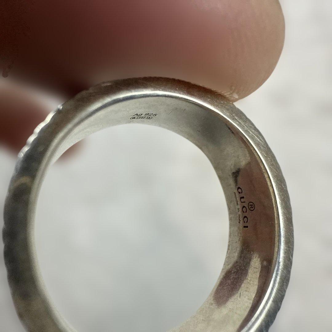 GUCCI グッチ ダブルG GGマーモント リング シルバー925 20号