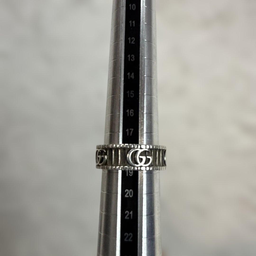 GUCCI グッチ ダブルG GGマーモント リング シルバー925 20号