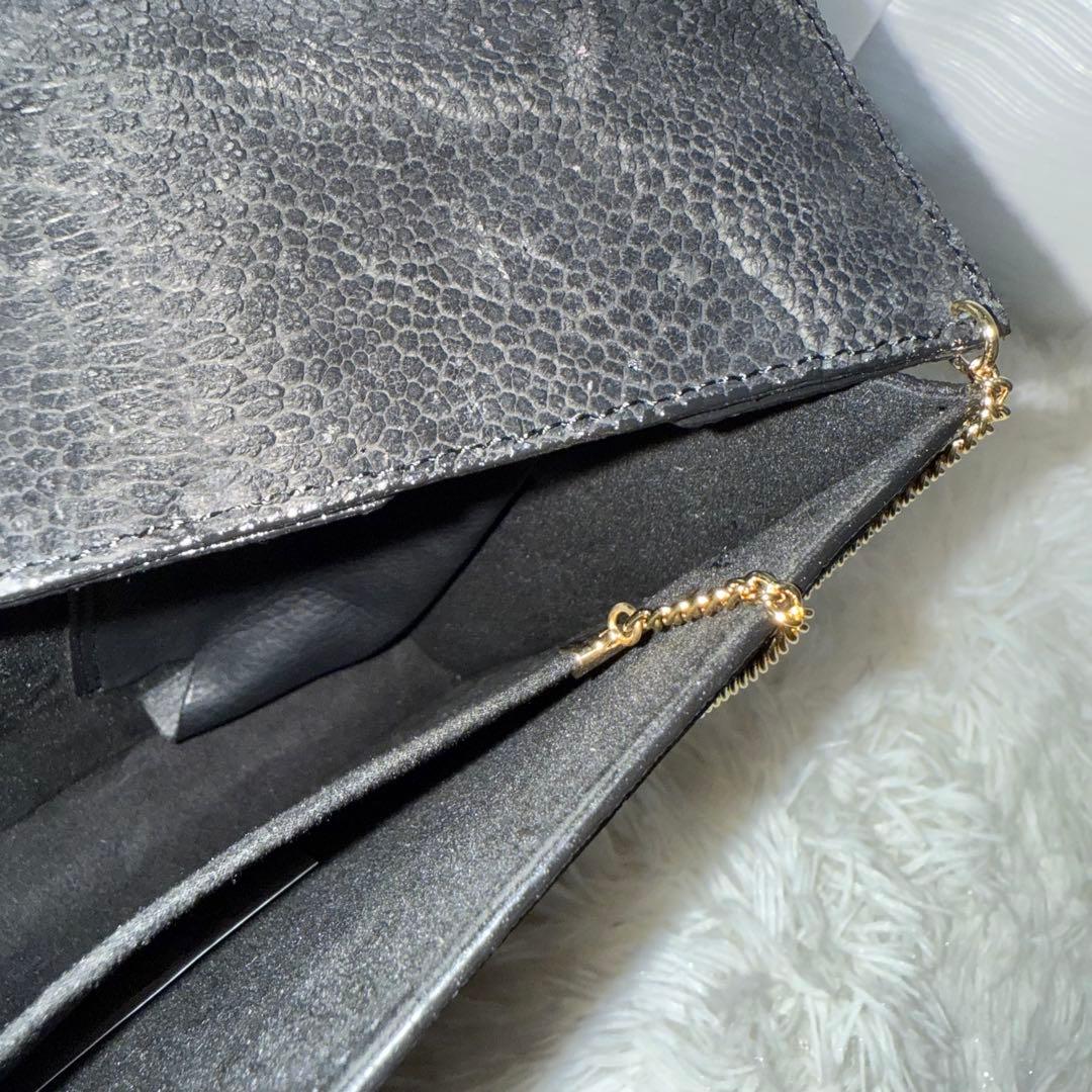 ⭐️新品⭐️　JRA　エレファントレザー　ハンドバッグ　ダイヤル錠　ブラック　象革