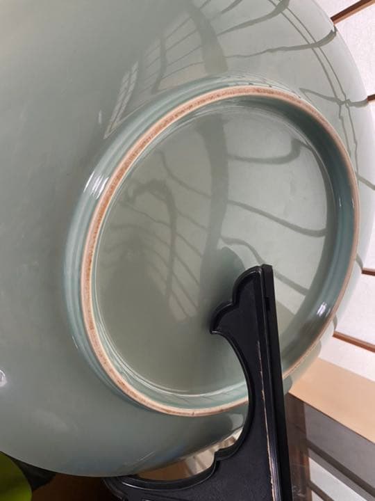 鍋島焼 義平作 47cm 大皿 管理5 中古