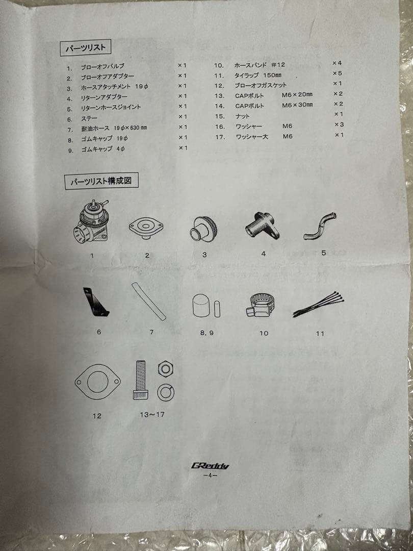 トラスト GReddy FV ブローオフバルブ アルトワークス　HA36S