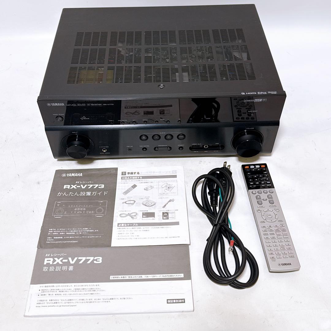 YAMAHA ヤマハ AVレシーバー AVアンプ RX-V773 ブラック