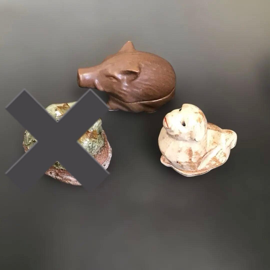 干支香合　茶道具 12個セット　古陶器　骨董品　アンティーク