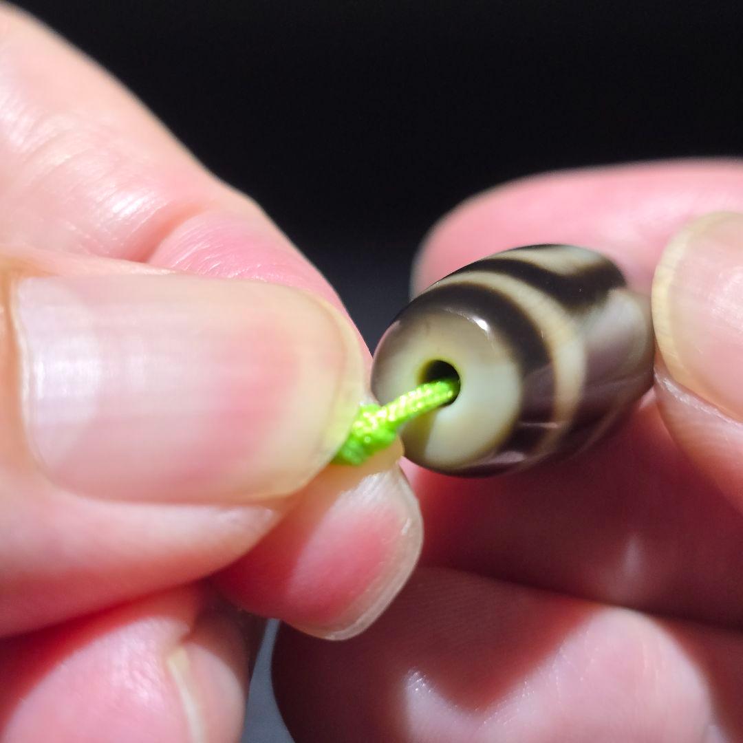 8 老礦天珠　二眼天珠　天珠　天然石　風水　御守　占い　ブレスレット　ネックレス