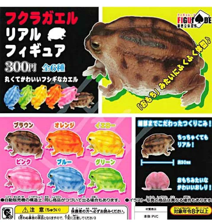 フクラガエル　リアルフィギュア　コンプリート