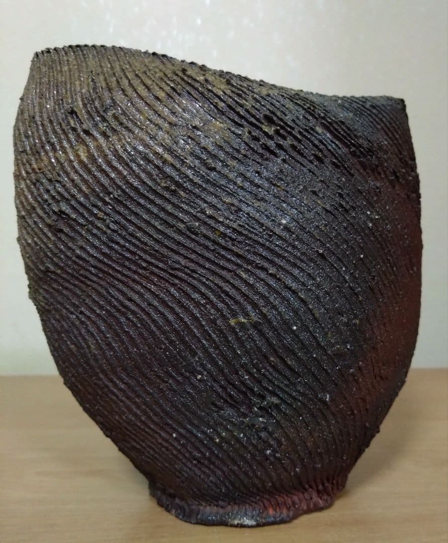 備前花器　備前焼花入　花器　備前焼