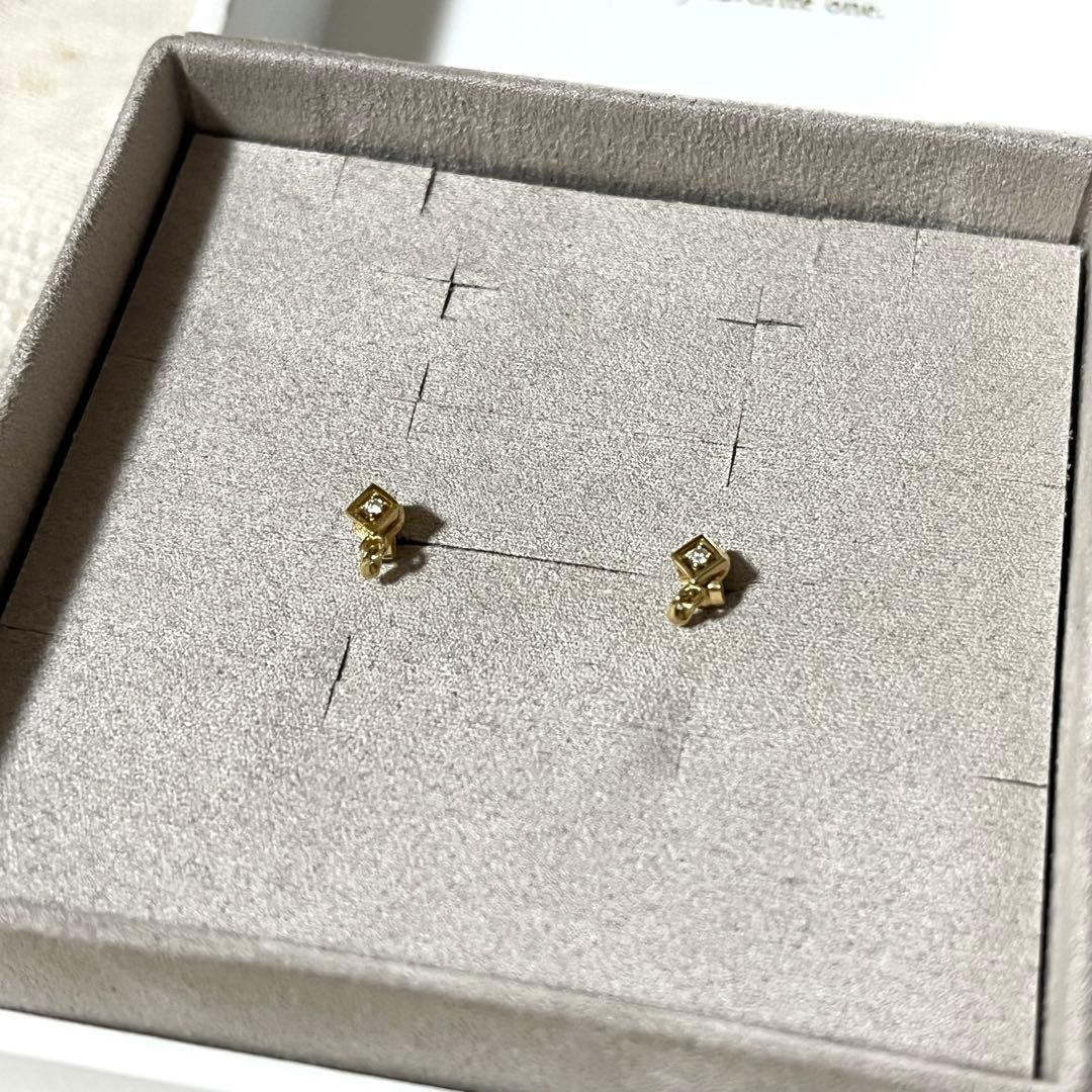 ete K18YG ダイヤモンドピアス