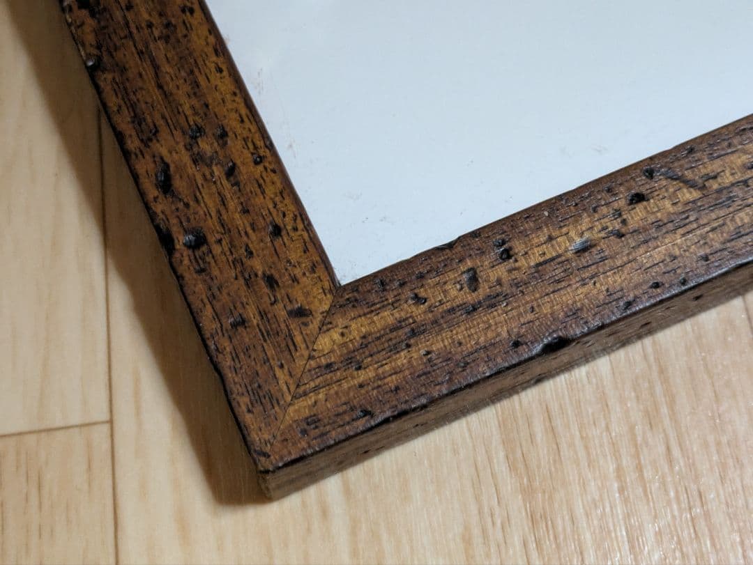 車の鉛筆画 木製フレーム付き