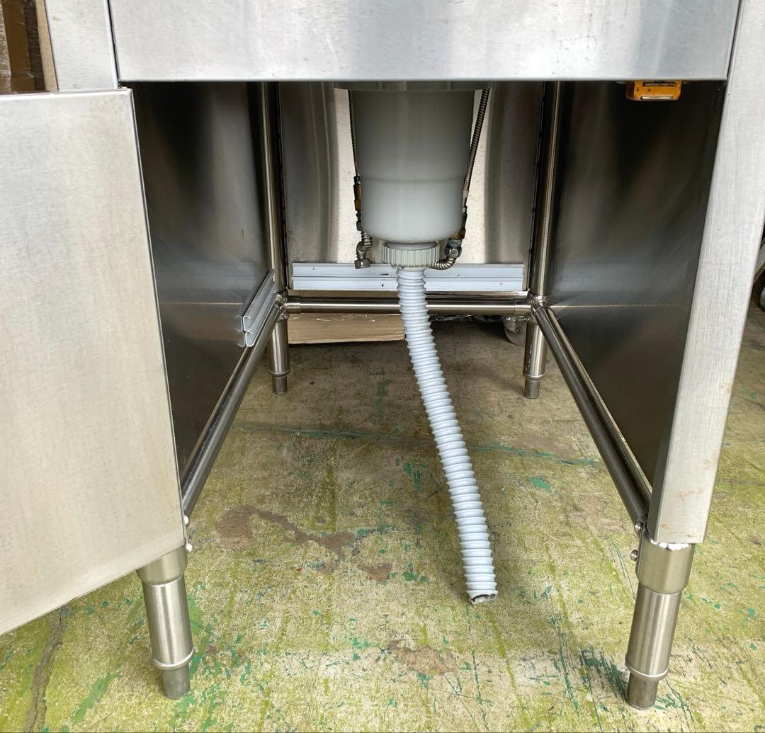 フジマック ステンレス製片扉付1槽シンク KAKUDAI 混合水栓付 ①