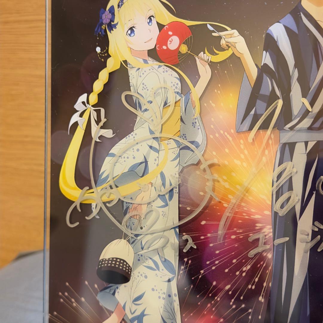 ソードアートオンライン キャスト４名 声優 直筆サイン入り コラボアクリルパネル