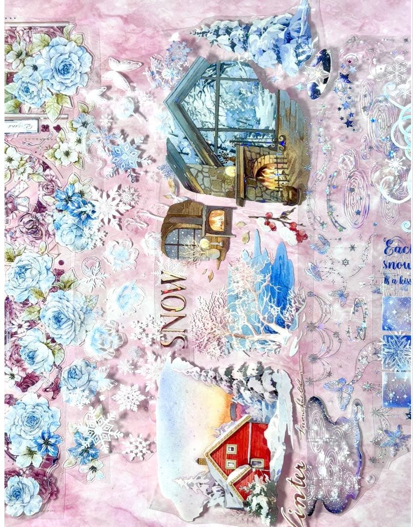 セール‼️70枚セット 大量❗️海外PETマステ切り売りセット お花 70-LL-ク