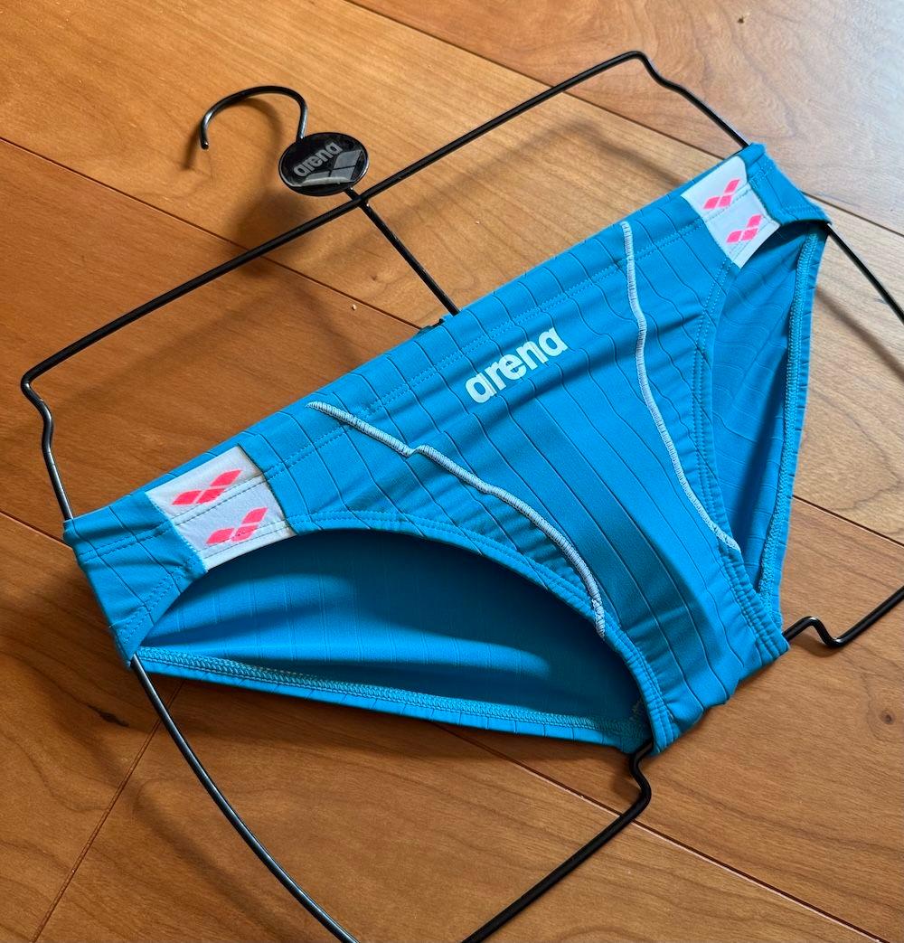 【美品】ARENA ダブルマット ARN-7020 M スカイブルー 競パン