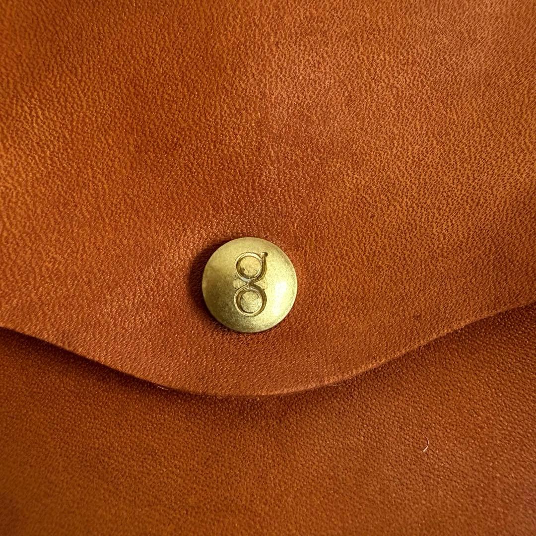 genten ゲンテン レザー折り財布 牛革 ブラウン 美品