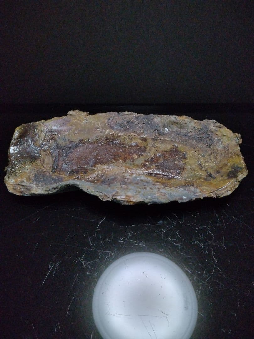 【備前焼 窯変長皿】伝統工芸士 森本 桂／送料込み！