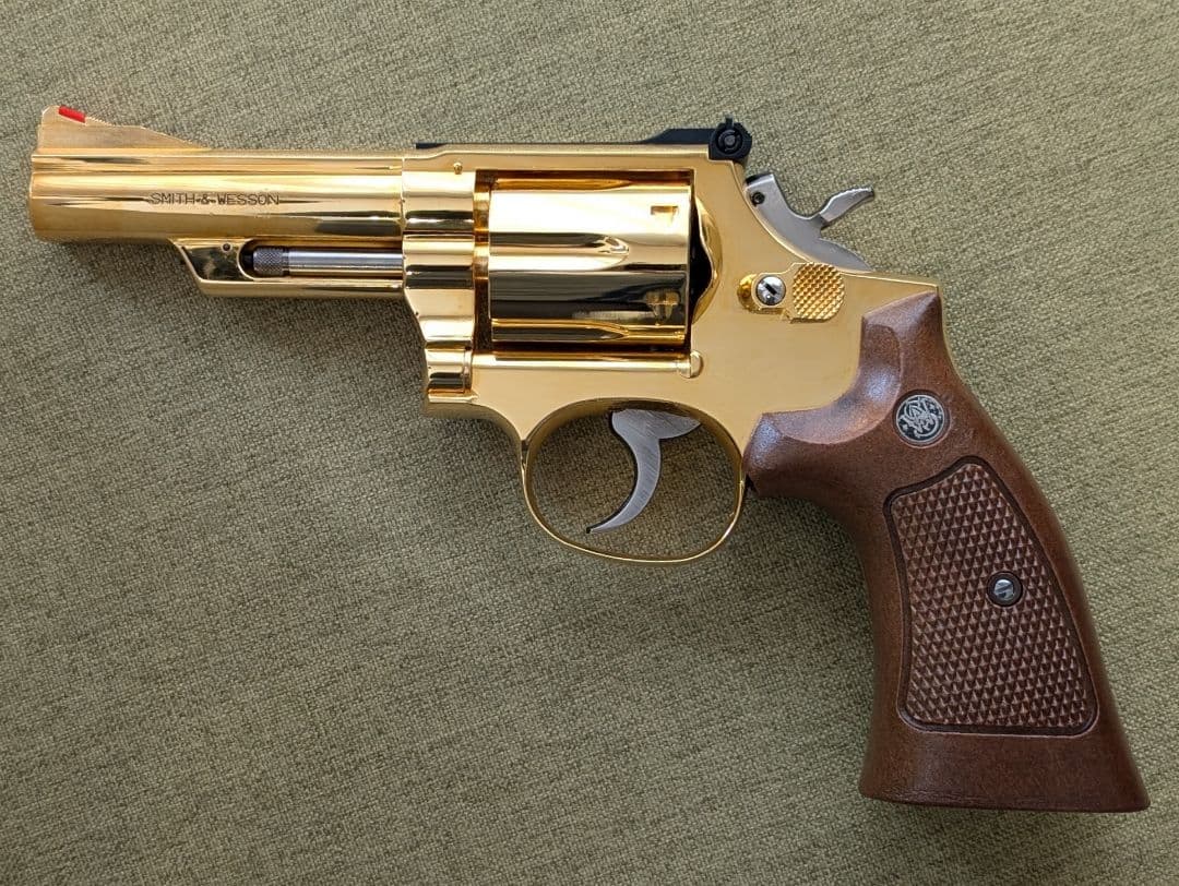 モデルガン コクサイ S&W コンバットマグナム M19 4インチ 24Kメッキ