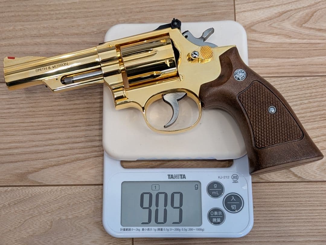 モデルガン コクサイ S&W コンバットマグナム M19 4インチ 24Kメッキ